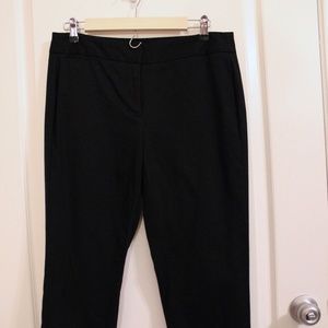 Liz Claiborne Emma Classic Textured Black Pants Size 8